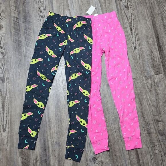 Girls Star Wars Yoda PJ Bottoms Size 10 - Picture 1 of 2